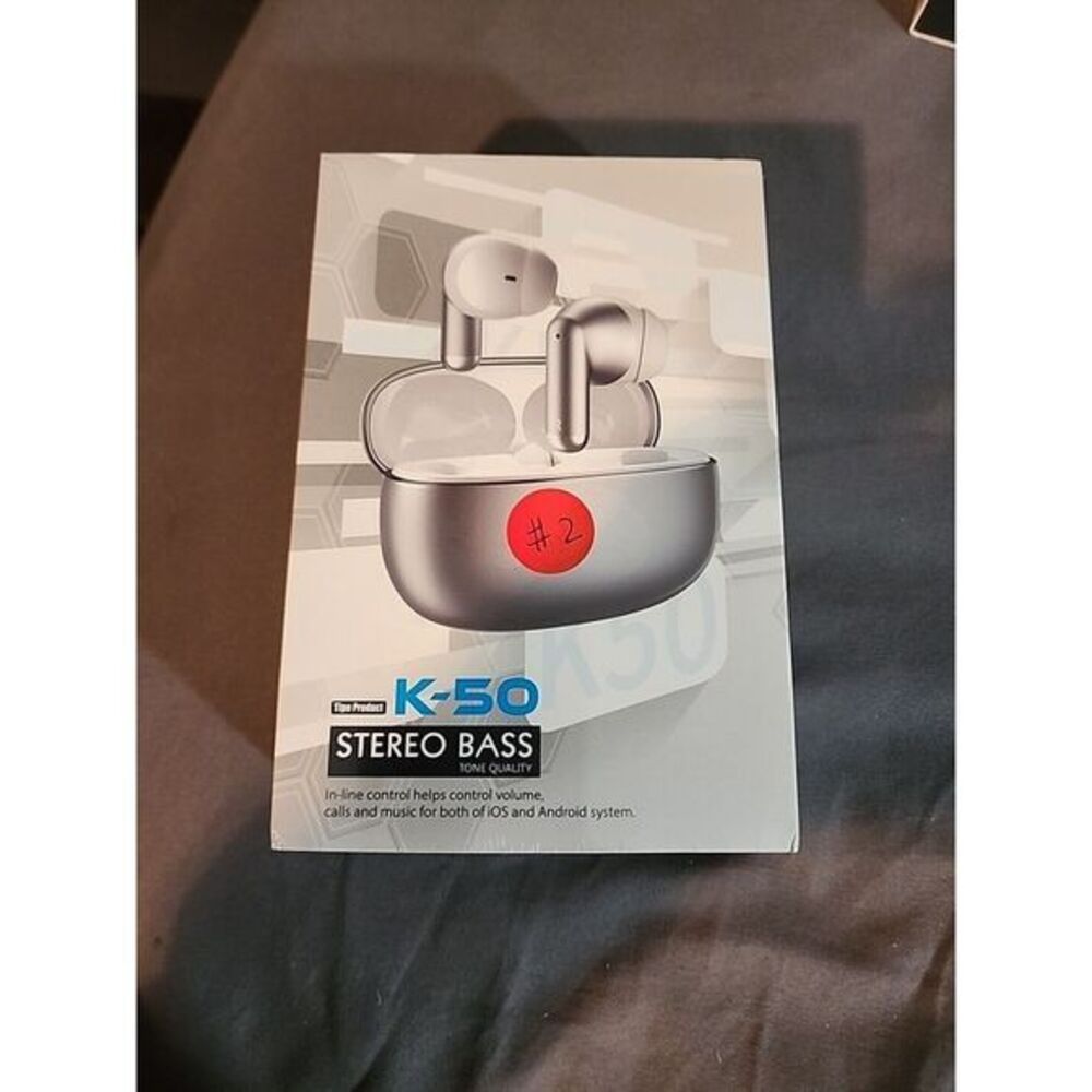 K-50 TWS Bluetooth Earphones True Wireless Headset Stereo Bass Earbuds